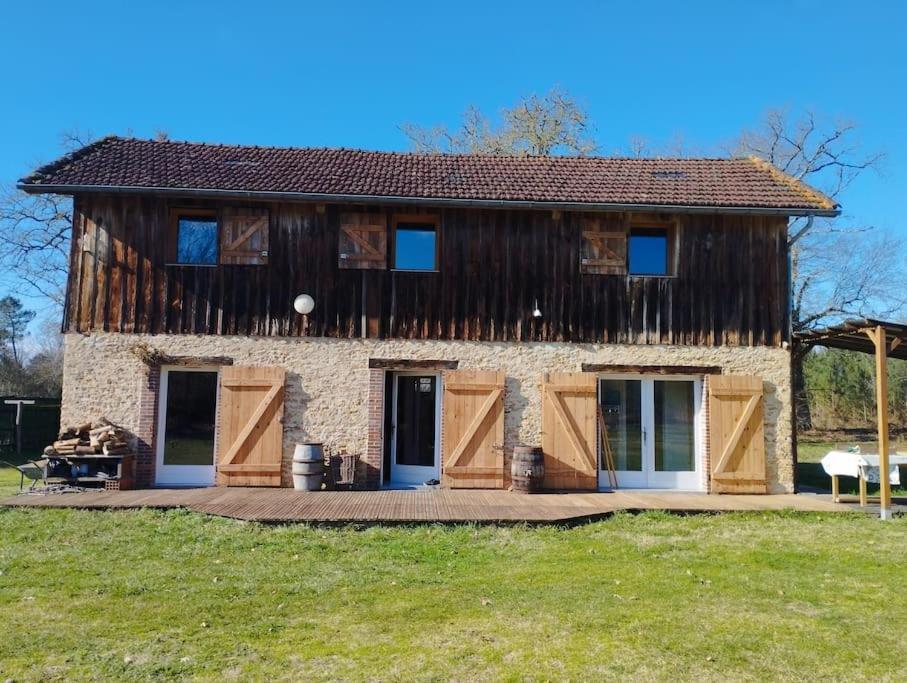 Ancienne Grange Landaise Villa Brocas Buitenkant foto